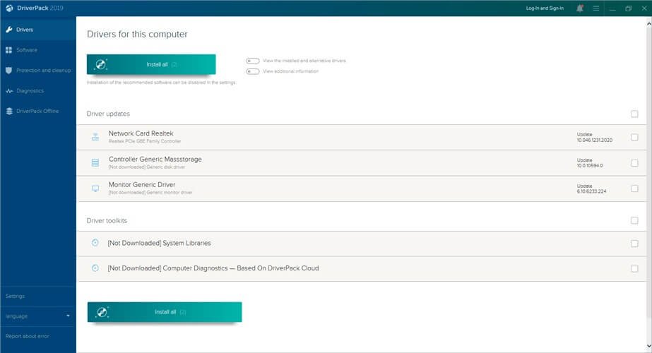 Driverpack Solution