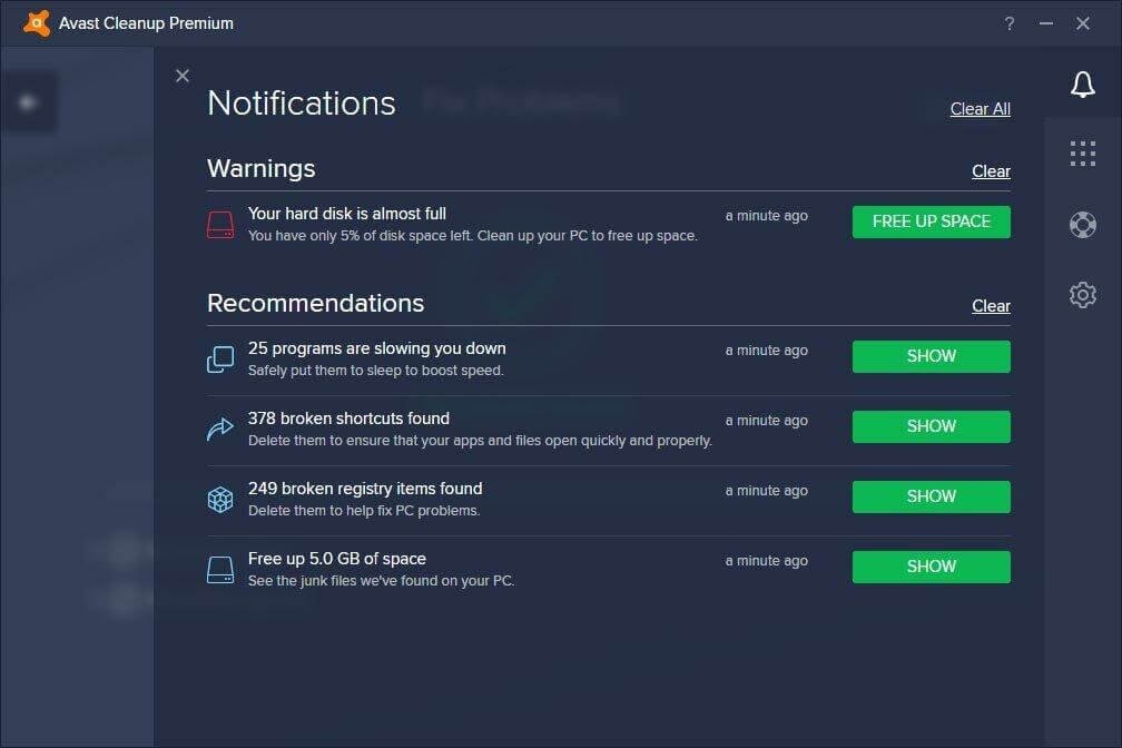 Avast Cleanup Premium