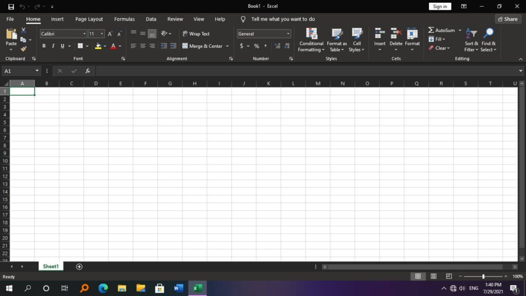 Excel 2019