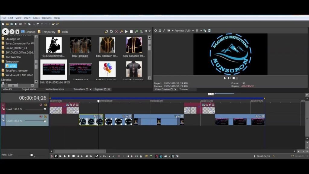 Sony Vegas Pro 15